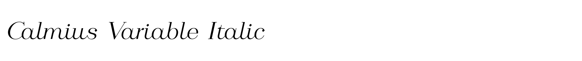 Calmius Variable Italic image